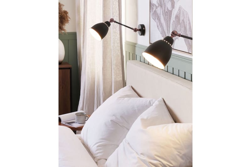 Tillatoba Vägghängd Läslampa 2 st E27 - Grafit - Belysning - Inomhusbelysning & lampor - Läslampa - Läslampa vägg