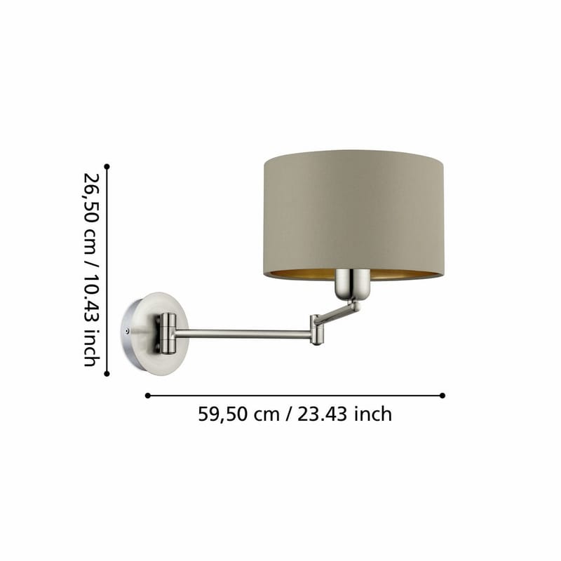 Vägglampa Maserlo - 23 cm - Belysning - Inomhusbelysning & lampor - Läslampa - Läslampa vägg
