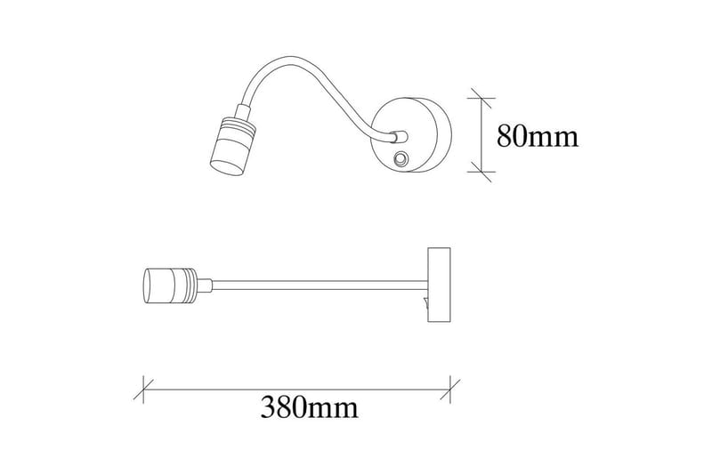 Vägglampa Orlennmoor Svart - Svart - Belysning - Inomhusbelysning & lampor - Läslampa - Läslampa vägg