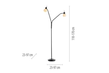 Loki Just Light Golvlampa - Black - Belysning - Inomhusbelysning & lampor - Golvlampor & golvbelysning