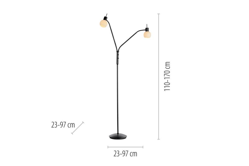 Loki Just Light Golvlampa - Black - Belysning - Inomhusbelysning & lampor - Golvlampor & golvbelysning