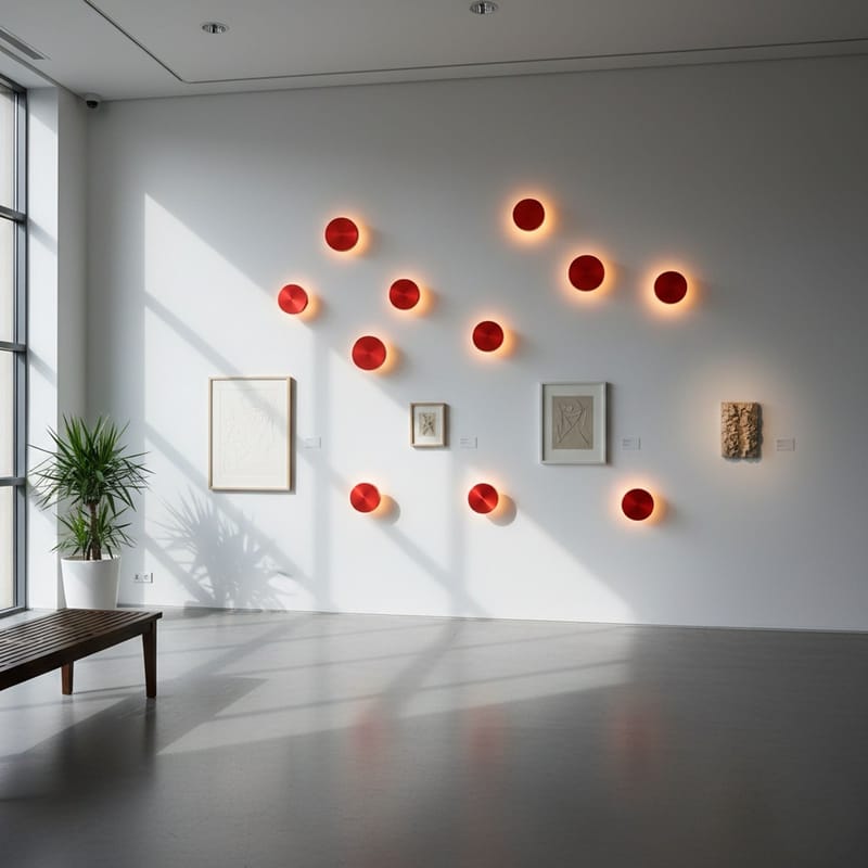 Loomba Vägglampa 15 cm Rund - Röd - Belysning - Inomhusbelysning & lampor - Vägglampor & väggbelysning