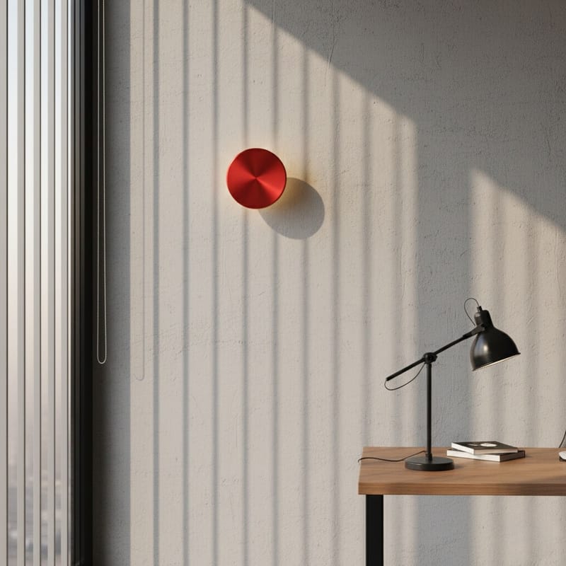 Loomba Vägglampa 15 cm Rund - Röd - Belysning - Inomhusbelysning & lampor - Vägglampor & väggbelysning