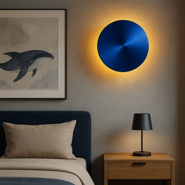 Loomba Vägglampa 20 cm Rund - Blå - Belysning - Inomhusbelysning & lampor - Vägglampor & väggbelysning