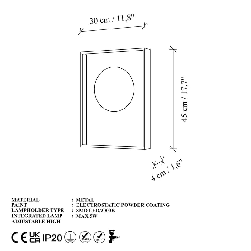 Loomba Vägglampa 45 cm - Röd - Belysning - Inomhusbelysning & lampor - Vägglampor & väggbelysning
