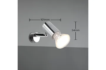 Lorenzo H2O Vägglampa 1L GU10 krom - Krom - Belysning - Inomhusbelysning & lampor - Vägglampor & väggbelysning