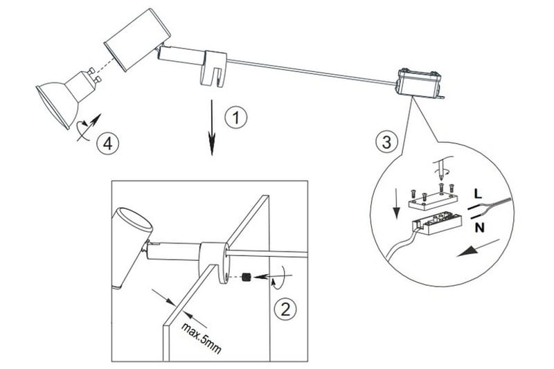 Lorenzo H2O Vägglampa 1L GU10 krom - Krom - Belysning - Inomhusbelysning & lampor - Vägglampor & väggbelysning
