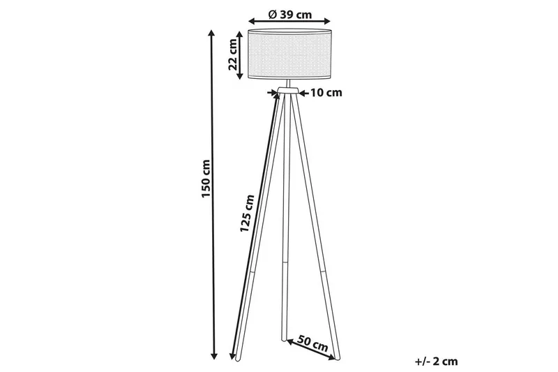 Makronisos Golvlampa 150 cm - Ljus trä - Belysning - Inomhusbelysning & lampor - Golvlampor & golvbelysning