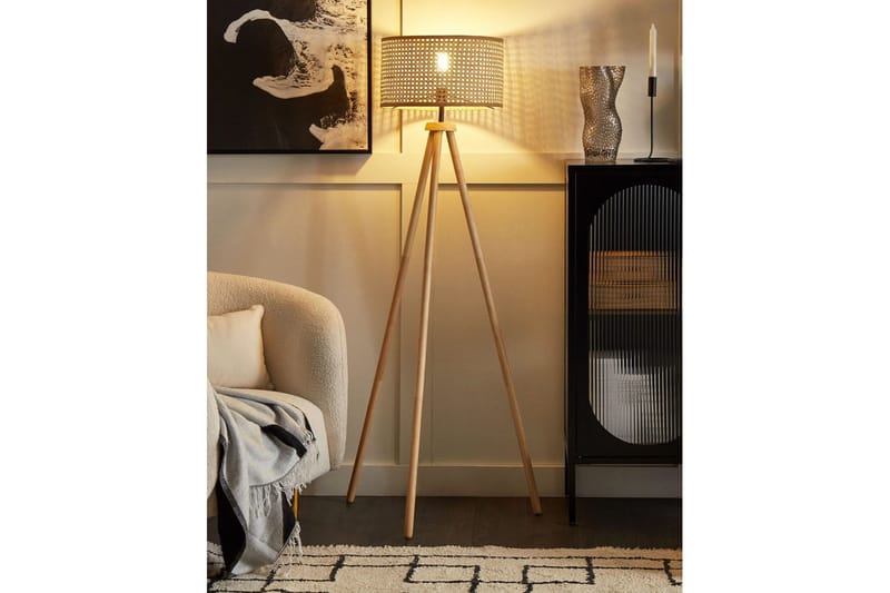Makronisos Golvlampa 150 cm - Ljus trä - Belysning - Inomhusbelysning & lampor - Golvlampor & golvbelysning