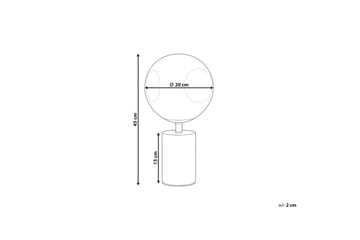 Manoel Bordslampa 45 cm E27 - Mässing/Metallisk - Belysning - Inomhusbelysning & lampor - Sänglampa - Sängbordslampa