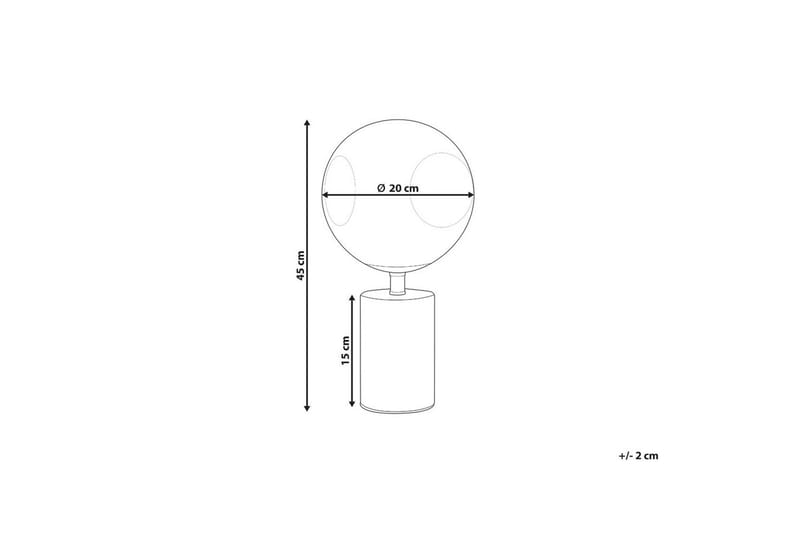 Manoel Bordslampa 45 cm E27 - Mässing/Metallisk - Belysning - Inomhusbelysning & lampor - Sänglampa - Sängbordslampa