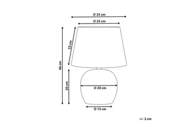 Mechka Bordslampa 46 cm E27 - Flerfärgad - Belysning - Inomhusbelysning & lampor - Sänglampa - Sängbordslampa