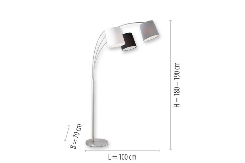 Melvin Just Light Golvlampa - Grey - Belysning - Inomhusbelysning & lampor - Golvlampor & golvbelysning