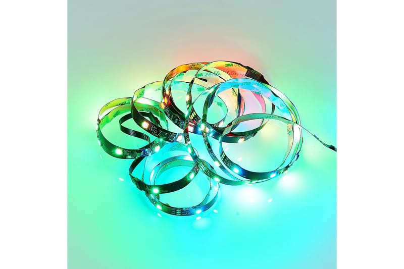 Screen LED-stripe för 51” skärm 3 m svart RGB - Svart - Belysning - Inomhusbelysning & lampor - Möbelbelysning & integrerad belysning - Bokhyllebelysning