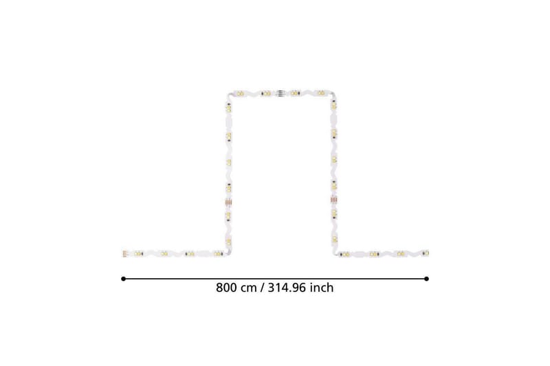 Ljuslist Eglo Flexible CCT 8 m - 8 m - Belysning - Inomhusbelysning & lampor - Möbelbelysning & integrerad belysning - Bokhyllebelysning