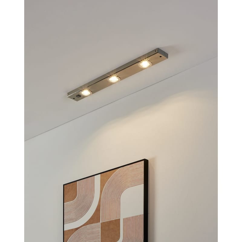 Skåplampa Kob - Matt nickel - Belysning - Inomhusbelysning & lampor - Möbelbelysning & integrerad belysning - Skåpbelysning & bänkbelysning