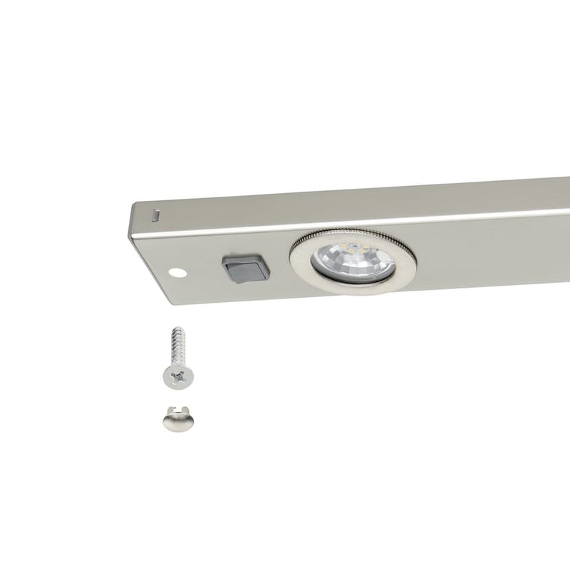 Skåplampa Kob - Matt nickel - Belysning - Inomhusbelysning & lampor - Möbelbelysning & integrerad belysning - Skåpbelysning & bänkbelysning