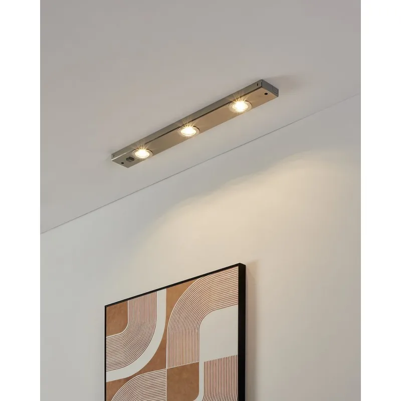 Skåplampa Kob - Matt nickel - Belysning - Inomhusbelysning & lampor - Möbelbelysning & integrerad belysning - Skåpbelysning & bänkbelysning