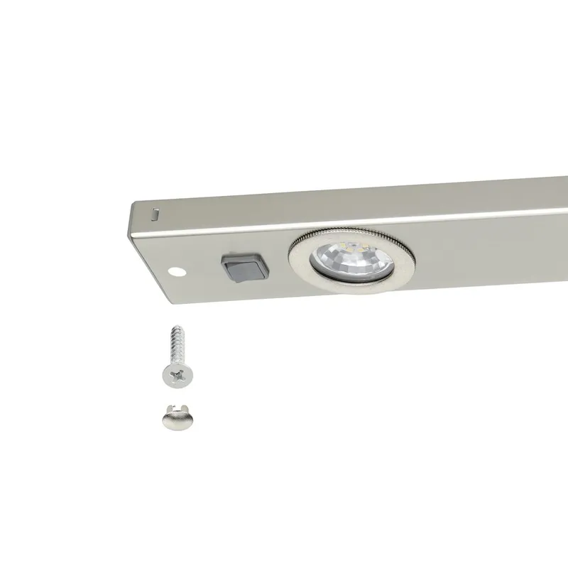 Skåplampa Kob - Matt nickel - Belysning - Inomhusbelysning & lampor - Möbelbelysning & integrerad belysning - Skåpbelysning & bänkbelysning