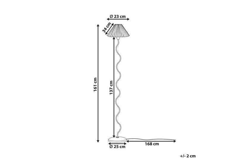 Montecristo Golvlampa 161 cm - Svart/Vit - Belysning - Inomhusbelysning & lampor - Golvlampor & golvbelysning