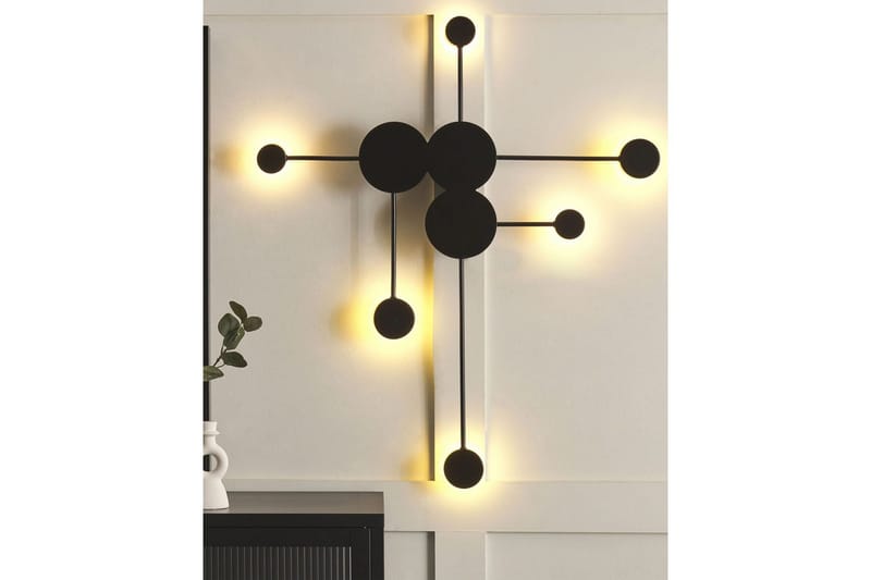 Mospat LED Vägglampa - Svart - Belysning - Inomhusbelysning & lampor - Vägglampor & väggbelysning