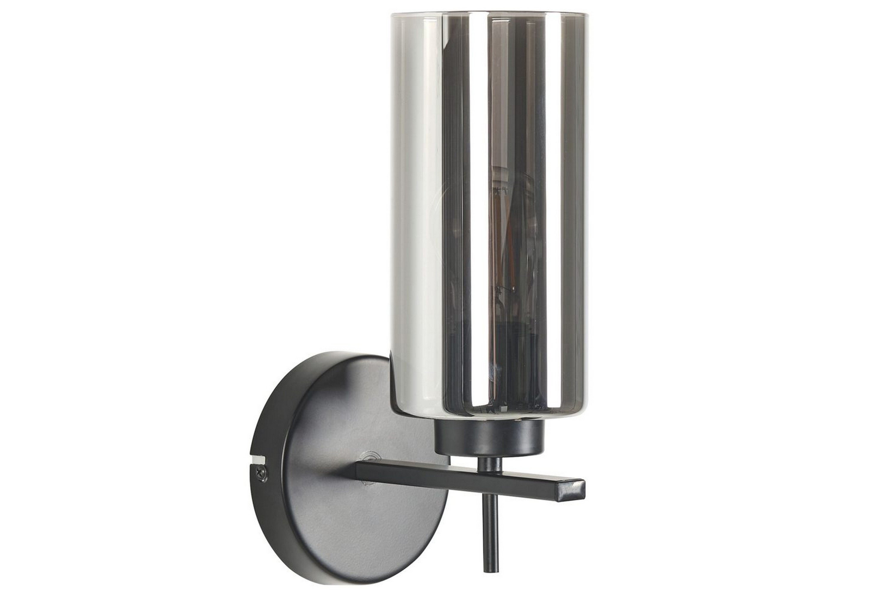 Natno Vägglampa E27 - Silver/Svart