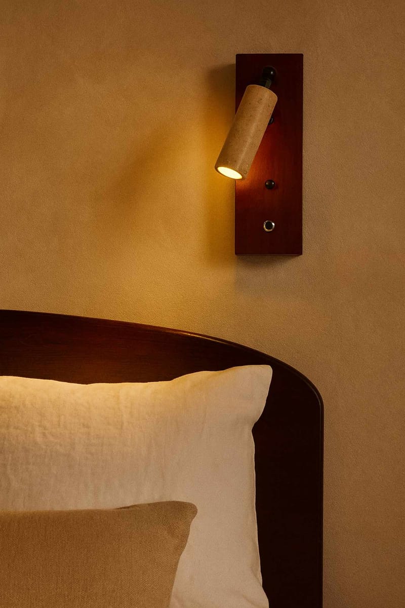 Orvyn Vägglampa 13 cm - Beige Valnöt - Belysning - Inomhusbelysning & lampor - Vägglampor & väggbelysning