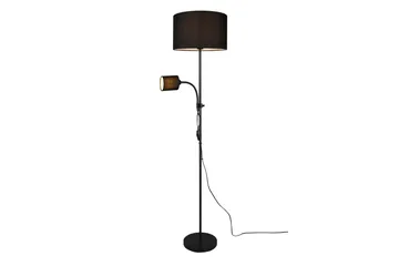 Owen Golvlampa E27+E14 svart - Svart - Belysning - Inomhusbelysning & lampor - Golvlampor & golvbelysning