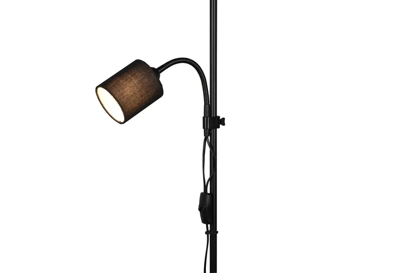 Owen Golvlampa E27+E14 svart - Svart - Belysning - Inomhusbelysning & lampor - Golvlampor & golvbelysning