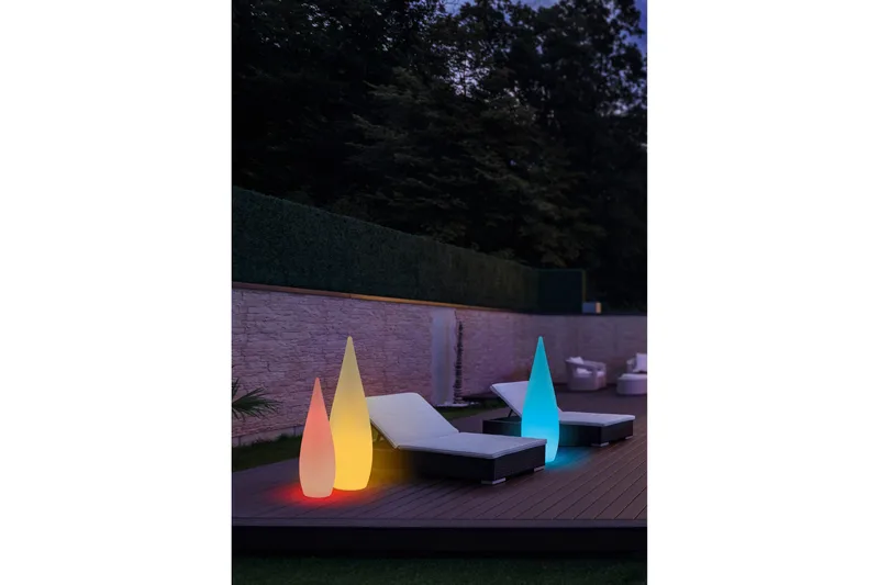 Palmas LED golv 80cm RGBW fjärrkontroll vit - Vit - Belysning - Inomhusbelysning & lampor - Golvlampor & golvbelysning