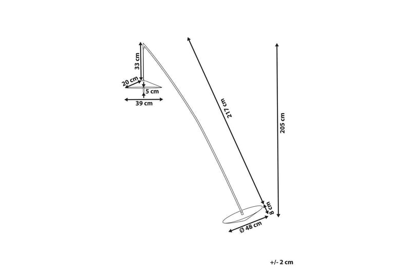 Pankeria Golvlampa 205 cm - Svart - Belysning - Inomhusbelysning & lampor - Golvlampor & golvbelysning
