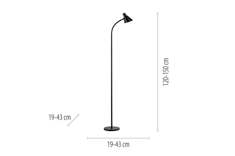 Pixie Just Light Golvlampa - Black - Belysning - Inomhusbelysning & lampor - Golvlampor & golvbelysning