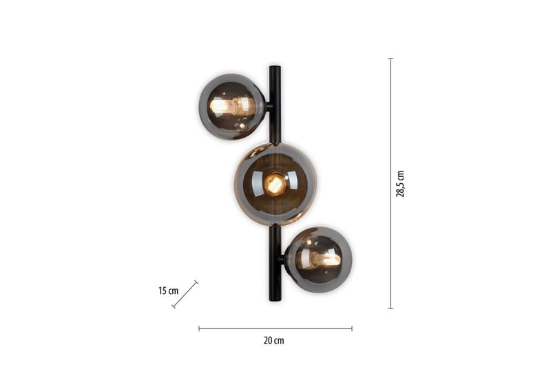 Popsicle Paul Neuhaus Vägglampa - Black - Belysning - Inomhusbelysning & lampor - Vägglampor & väggbelysning