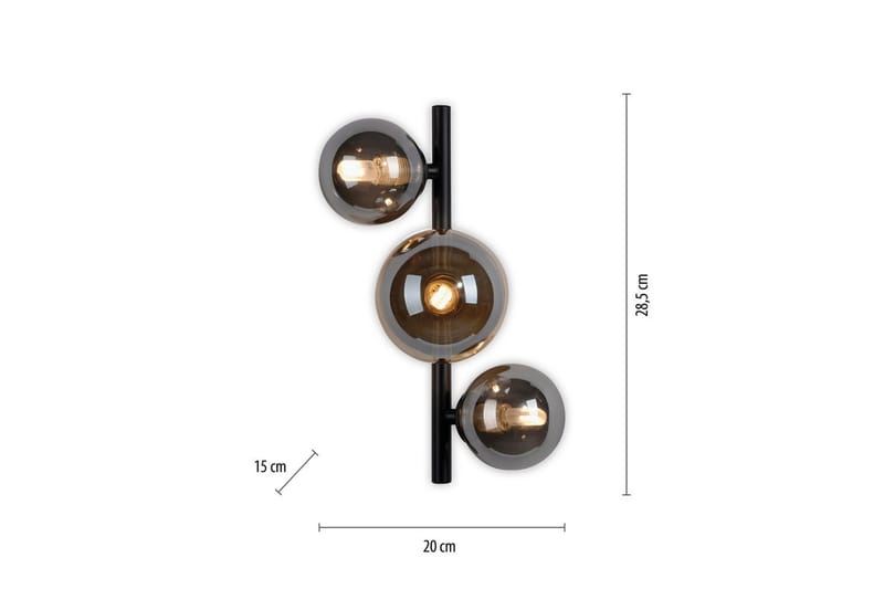 Popsicle Paul Neuhaus Vägglampa - Black - Belysning - Inomhusbelysning & lampor - Vägglampor & väggbelysning