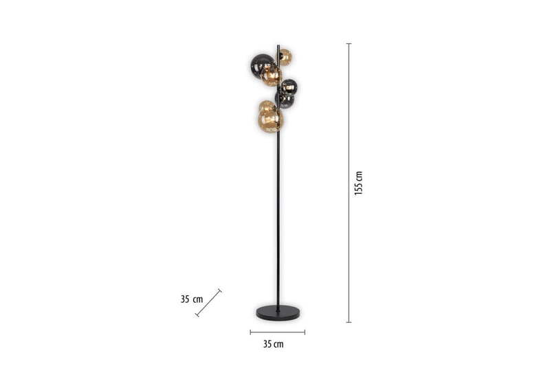 Popsicle Paul Neuhaus Golvlampa - Black - Belysning - Inomhusbelysning & lampor - Golvlampor & golvbelysning