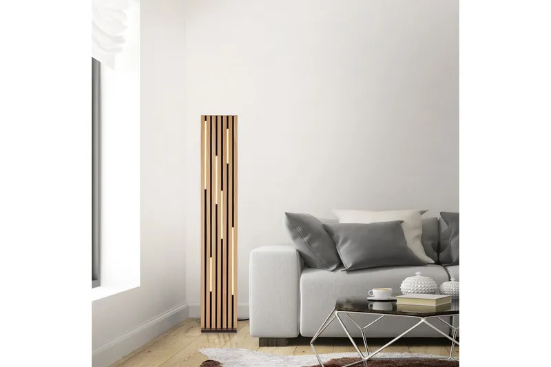 Q-Akustik Paul Neuhaus Golvlampa - Wood - Belysning - Inomhusbelysning & lampor - Golvlampor & golvbelysning