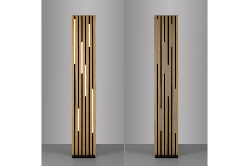 Q-Akustik Paul Neuhaus Golvlampa - Wood - Belysning - Inomhusbelysning & lampor - Golvlampor & golvbelysning