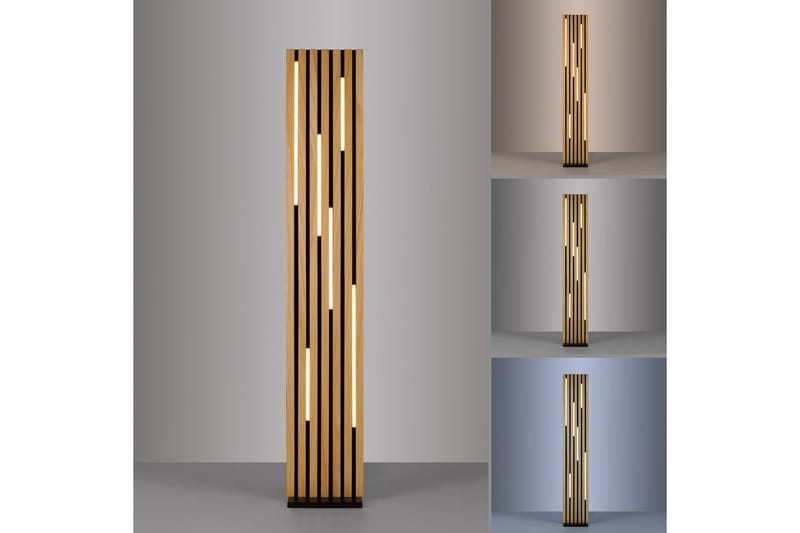 Q-Akustik Paul Neuhaus Golvlampa - Wood - Belysning - Inomhusbelysning & lampor - Golvlampor & golvbelysning