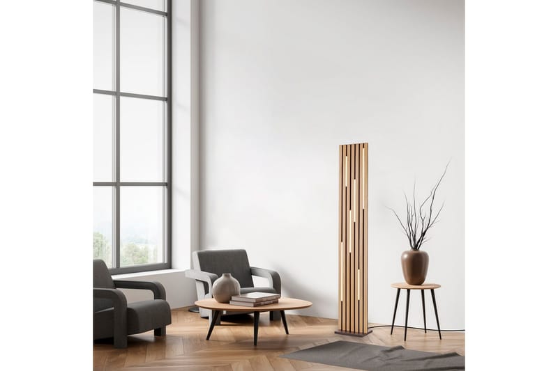 Q-Akustik Paul Neuhaus Golvlampa - Wood - Belysning - Inomhusbelysning & lampor - Golvlampor & golvbelysning