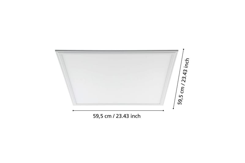 Rasterbelysning Eglo LED-Panel 4000K 595x595 mm - Vit - Belysning - Inomhusbelysning & lampor - Vägglampor & väggbelysning