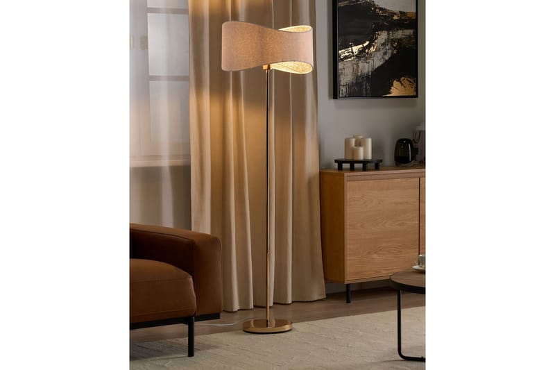 Sancalvo Golvlampa 153 cm - Guld/Vit - Belysning - Inomhusbelysning & lampor - Golvlampor & golvbelysning