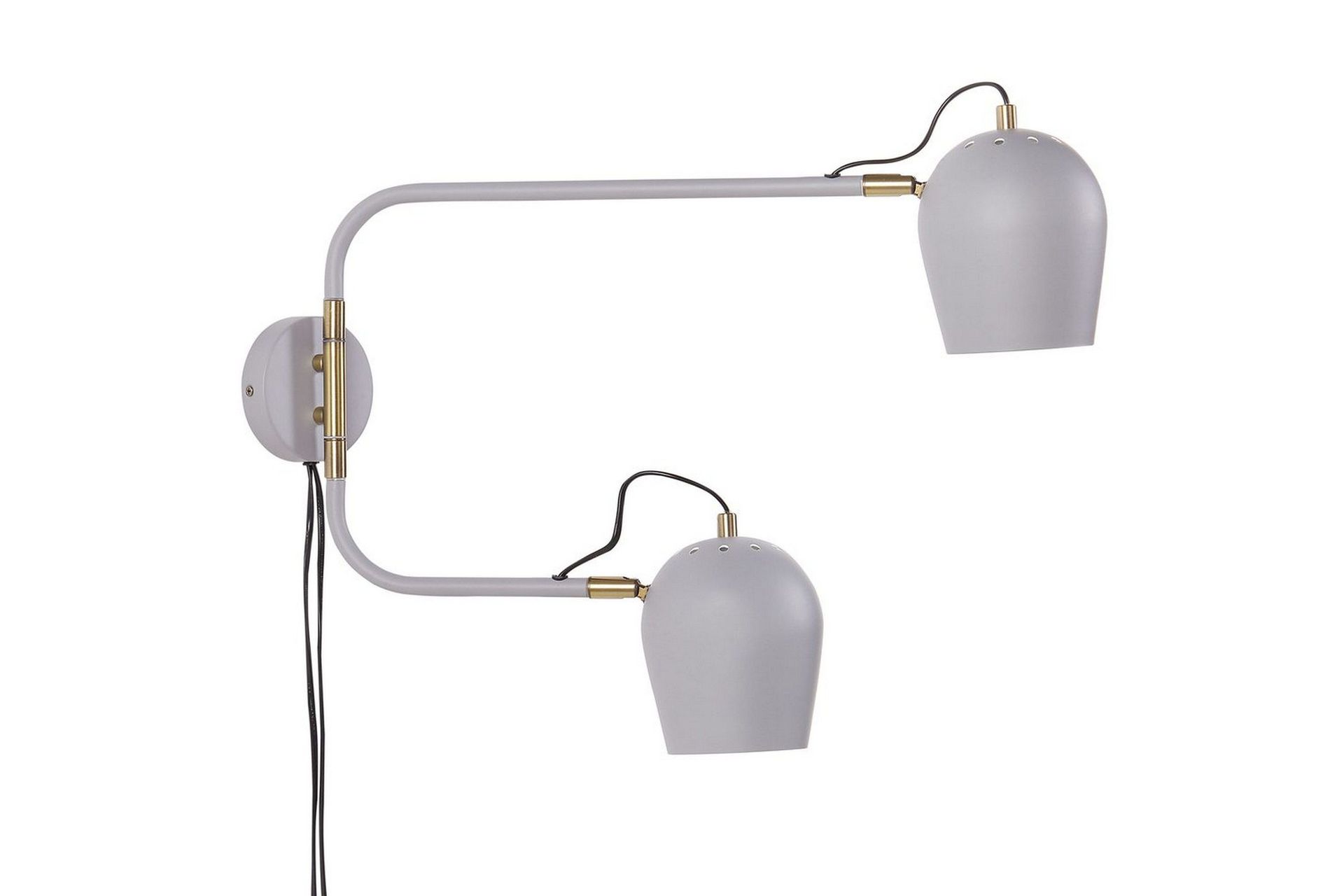 Alvarita Vägglampa E27 - Ljusgrå