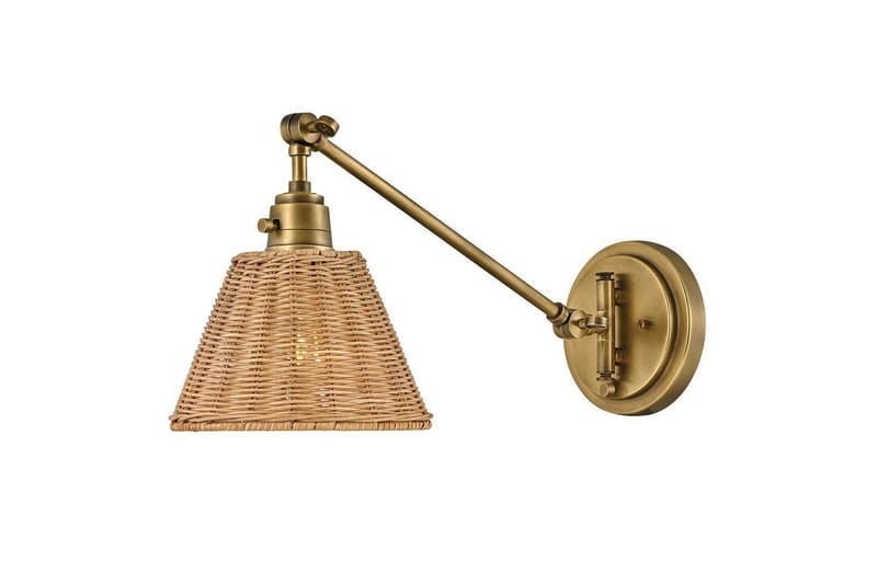 Arti Hinkley Vägglampa, Mässing/Brun