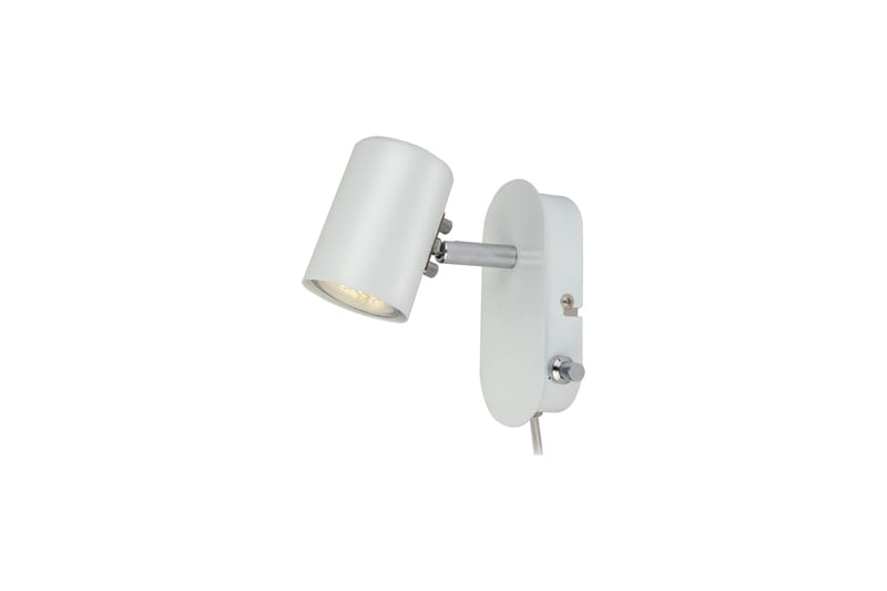 BALDER Vägglampa Vit/Krom - Sovrumslampa - Vägglampor & väggbelysning - Läslampa vägg - Sänglampa vägg