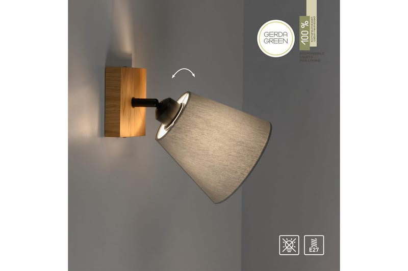 Michel Just Light Vägg/taklampa - Wood - Belysning - Inomhusbelysning & lampor - Sänglampa - Sänglampa vägg