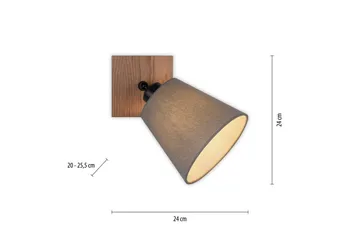 Michel Just Light Vägg/taklampa - Wood - Belysning - Inomhusbelysning & lampor - Sänglampa - Sänglampa vägg