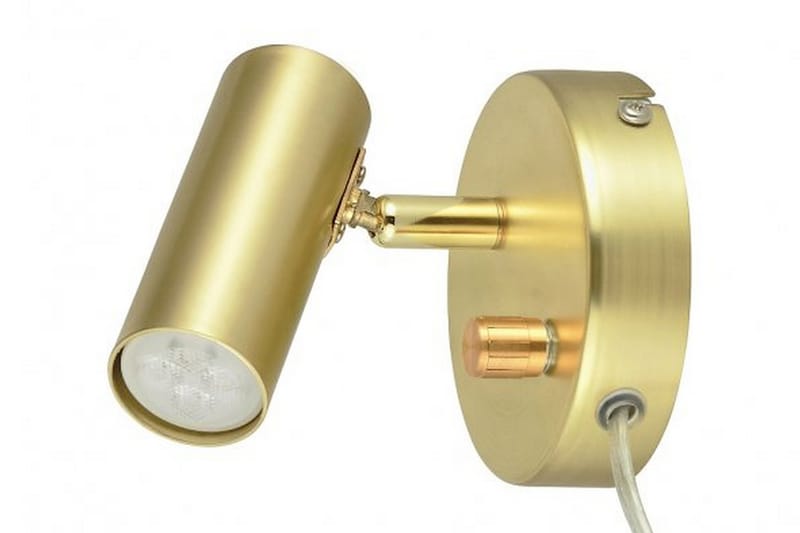 MINI Vägglampa 10 Mässing - Oriva - Sovrumslampa - Sänglampa vägg - Vägglampor & väggbelysning