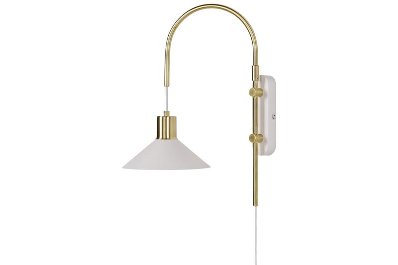 Ozmi Vägglampa 44 cm E27 - Guld/Vit - Belysning - Inomhusbelysning & lampor - Sänglampa - Sänglampa vägg