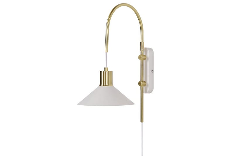 Ozmi Vägglampa 44 cm E27 - Guld/Vit - Belysning - Inomhusbelysning & lampor - Sänglampa - Sänglampa vägg
