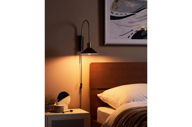 Ozmi Vägglampa E27 E27 - Silver/Svart - Belysning - Inomhusbelysning & lampor - Sänglampa - Sänglampa vägg